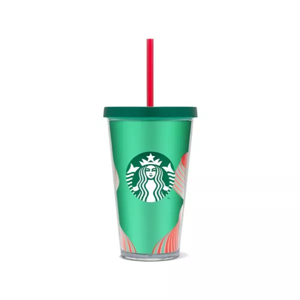 Starbucks Cold Cup with Faceted Blue Lid BNWT selling Europe Release